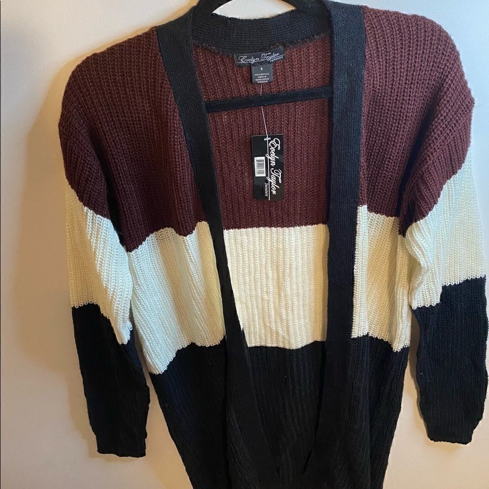 💥Evelyn Taylor knit Open Cardigan Size: Small - Picture 9 of 11
